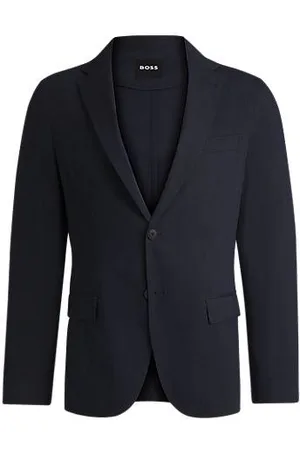 HUGO BOSS Modern-Fit Sakko aus elastischem Leinen-Mix