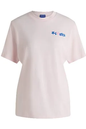 HUGO BOSS T-Shirt aus Baumwoll-Jersey mit Logo-Artwork