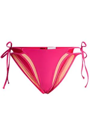 HUGO BOSS Bikinihose mit seitlicher Bindung und mehrlagigem Design