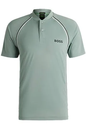 HUGO BOSS Sportives Slim-Fit Poloshirt aus besonders elastischem Mesh