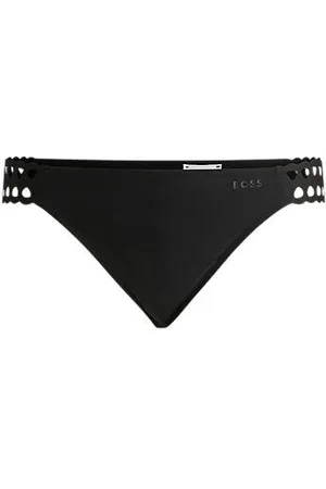 HUGO BOSS Bikinihose mit SPF 50 und Lasercut-Details