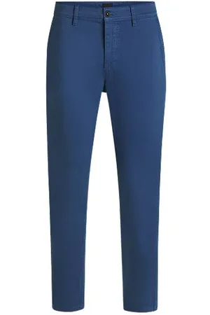 HUGO BOSS Tapered-Fit Chino aus elastischem Baumwoll-Satin