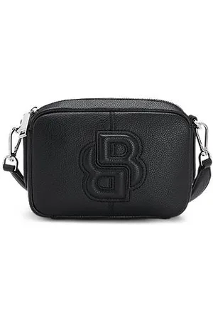 HUGO BOSS Genarbte Umhängetasche mit Double-B-Monogramm