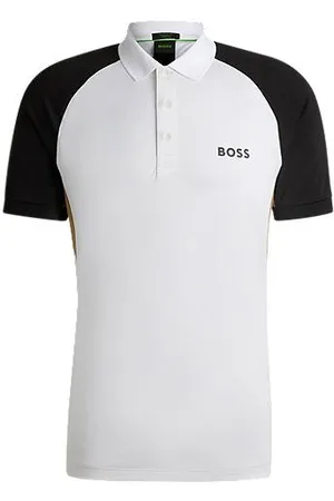 HUGO BOSS Active Paddy Poloshirt im Colour-Block-Design mit Mesh-Einsätzen