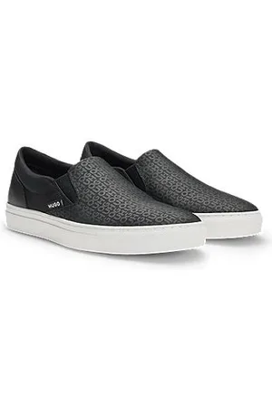 HUGO BOSS Slipper mit Logo am Schuhblatt