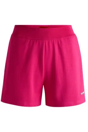 HUGO BOSS Relaxed-Fit Shorts aus Stretch-Jersey mit Logo-Print