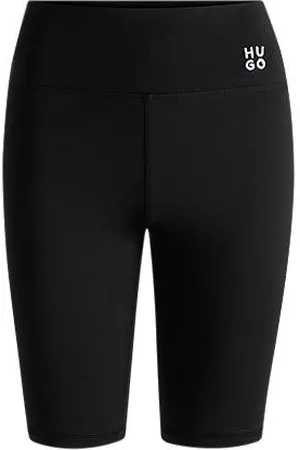 HUGO BOSS Bikershorts aus Stretch-Jersey mit Stack-Logo