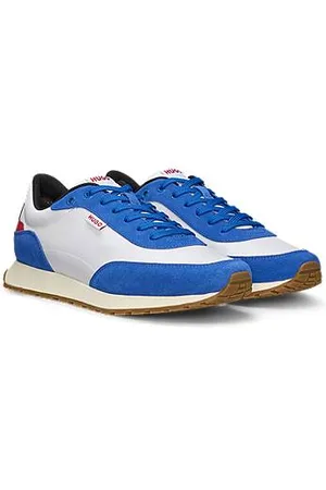 HUGO BOSS Sneakers im Retro-Look mit Details aus Veloursleder