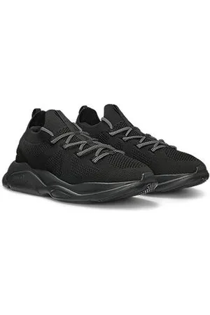 HUGO BOSS Sneakers im Laufschuh-Stil mit gestricktem Obermaterial und Bubble-Logo