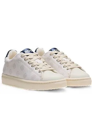 HUGO BOSS Kids-Sneakers aus Kunstleder mit Monogramm-Detail