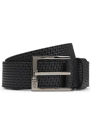 HUGO BOSS Ledergürtel in Flechtoptik