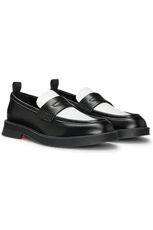 HUGO BOSS Pennyloafers aus Kunstleder