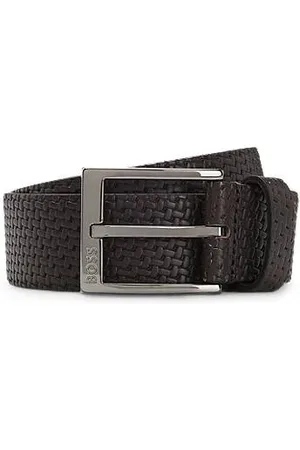 HUGO BOSS Ledergürtel in Flechtoptik