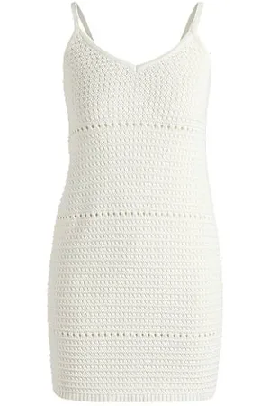 HUGO BOSS Kleid aus Mesh-Strick mit Spaghettiträgern