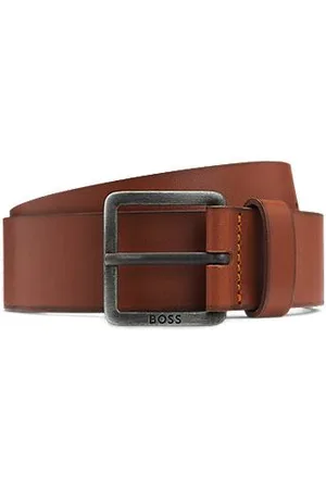 HUGO BOSS Ledergürtel mit Logo-Schließe