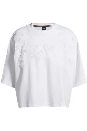 HUGO BOSS T-Shirt aus Baumwolle mit Stickerei