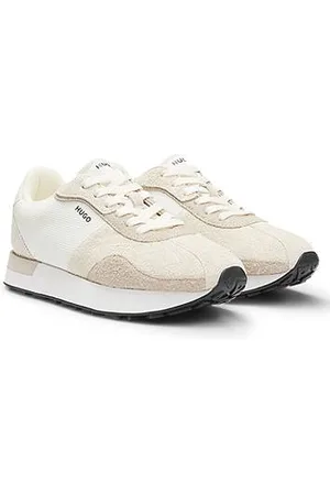 HUGO BOSS Sneakers mit strukturiertem Obermaterial und Veloursleder-Details