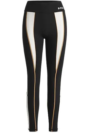 HUGO BOSS Active Leggings aus Super-Stretch-Gewebe mit Kontrast-Details