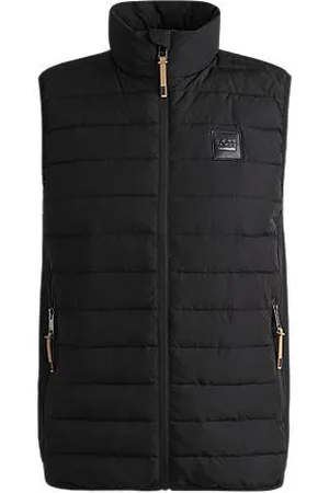 HUGO BOSS Wasserabweisende Reitsport-Weste mit Logo-Aufnäher