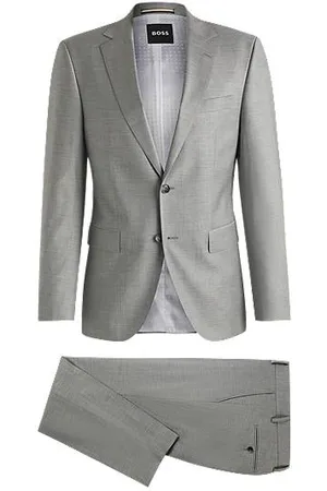 HUGO BOSS Regular-Fit Zweiteiler aus Woll-Mix