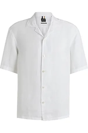 HUGO BOSS Relaxed-Fit Hemd aus Leinen