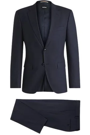 HUGO BOSS Regular-Fit Zweiteiler aus Woll-Mix