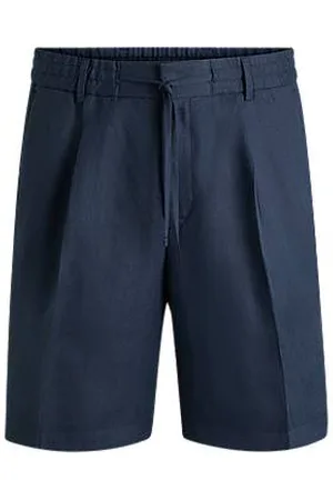 HUGO BOSS Tapered-Fit Shorts aus Leinen
