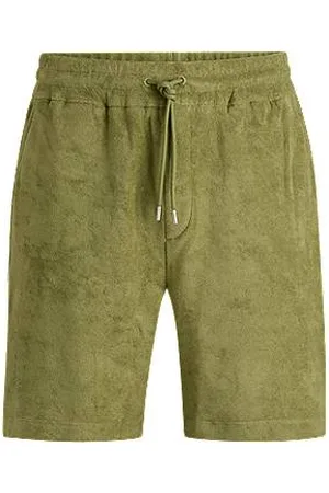 HUGO BOSS Regular-Fit Shorts aus Baumwoll-Frottee
