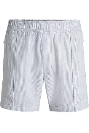 HUGO BOSS Shorts aus Baumwoll-Mix mit Längsstreifen