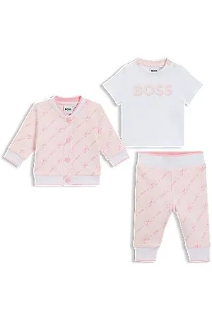 HUGO BOSS Dreiteiliges Geschenk-Set mit Baby-Trainingsanzug aus Baumwolle