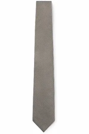 HUGO BOSS Krawatte aus Seiden-Mix mit Jacquard-Muster