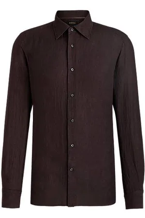 HUGO BOSS Slim-Fit Hemd aus Leinen