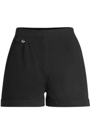 HUGO BOSS A-Linien-Shorts aus angerauter Stretch-Baumwolle