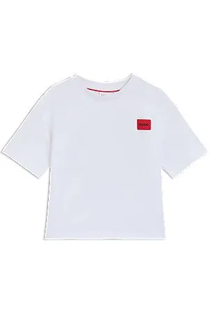 HUGO BOSS Kids-T-Shirt aus Baumwolle mit Artwork auf der Rückseite