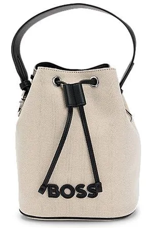 HUGO BOSS Strukturierte Beuteltasche mit Kunstleder-Pouch