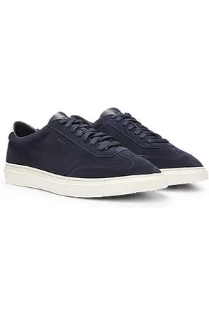 HUGO BOSS Sneakers aus Veloursleder mit Gummisohlen