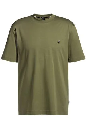 HUGO BOSS Regular-Fit T-Shirt aus Baumwolle mit Double-B-Monogramm