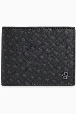 HUGO BOSS Klapp-Geldbörse mit Monogramm und Double-B-Detail