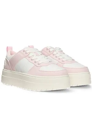 HUGO BOSS Plateau-Sneakers mit Colour-Block-Design und Statement-Logo