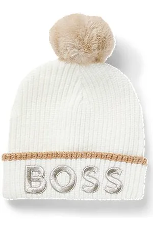 HUGO BOSS Kids-Mütze mit Logo in Metallic-Optik