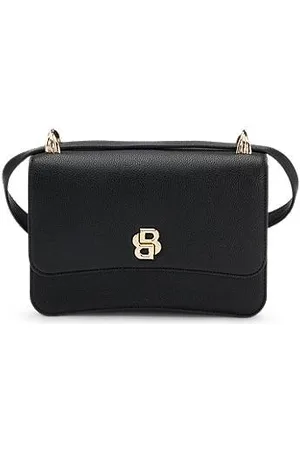 HUGO BOSS Genarbte Umhängetasche mit Double-B-Monogramm