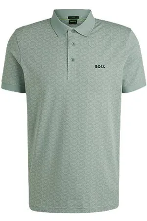 HUGO BOSS Paddy Poloshirt aus Stretch-Baumwolle mit Muster