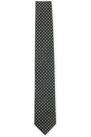 HUGO BOSS Krawatte aus Seiden-Mix mit Jacquard-Muster