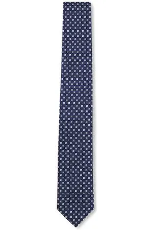 HUGO BOSS Krawatte aus Seiden-Mix mit Jacquard-Muster