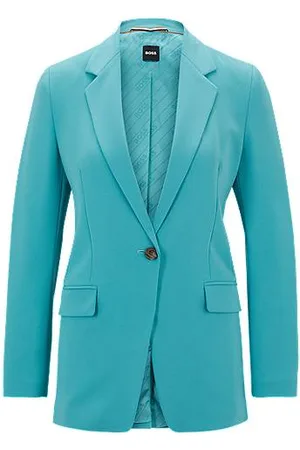 HUGO BOSS Regular-Fit Blazer aus knitterfreiem Krepp