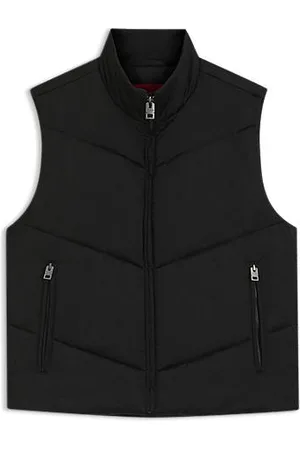HUGO BOSS Wasserabweisende Weste aus wattiertem Satin