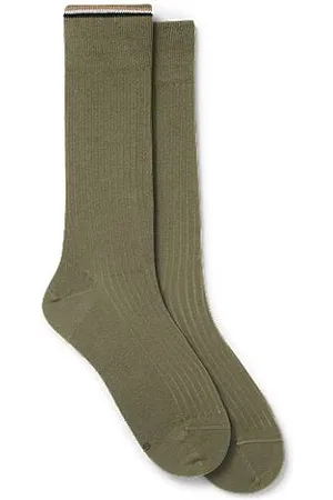 HUGO BOSS Zweier-Pack mittelhohe Socken aus Baumwoll-Mix