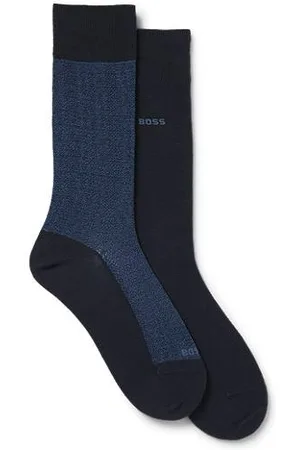 HUGO BOSS Mittelhohe Socken aus Baumwoll-Mix im Zweier-Pack
