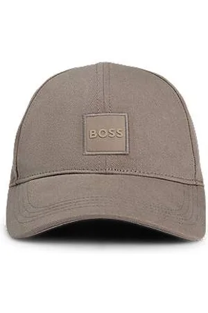 HUGO BOSS Cap aus Baumwoll-Twill mit gewebtem Logo-Aufnäher
