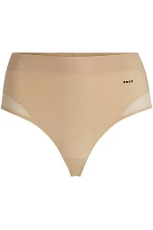 HUGO BOSS String mit hohem Bund, Formkontrolle und Mesh-Details